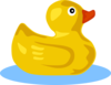 Rubber Duck With Mouth Closed Clip Art